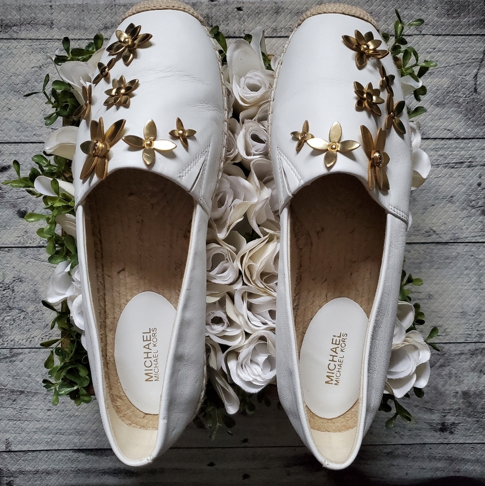 Michael Kors Leather Lola Espadrilles